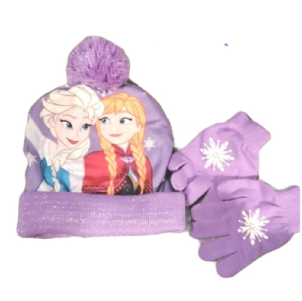 Disney Frozen hat Glove set,nwot older girl sized